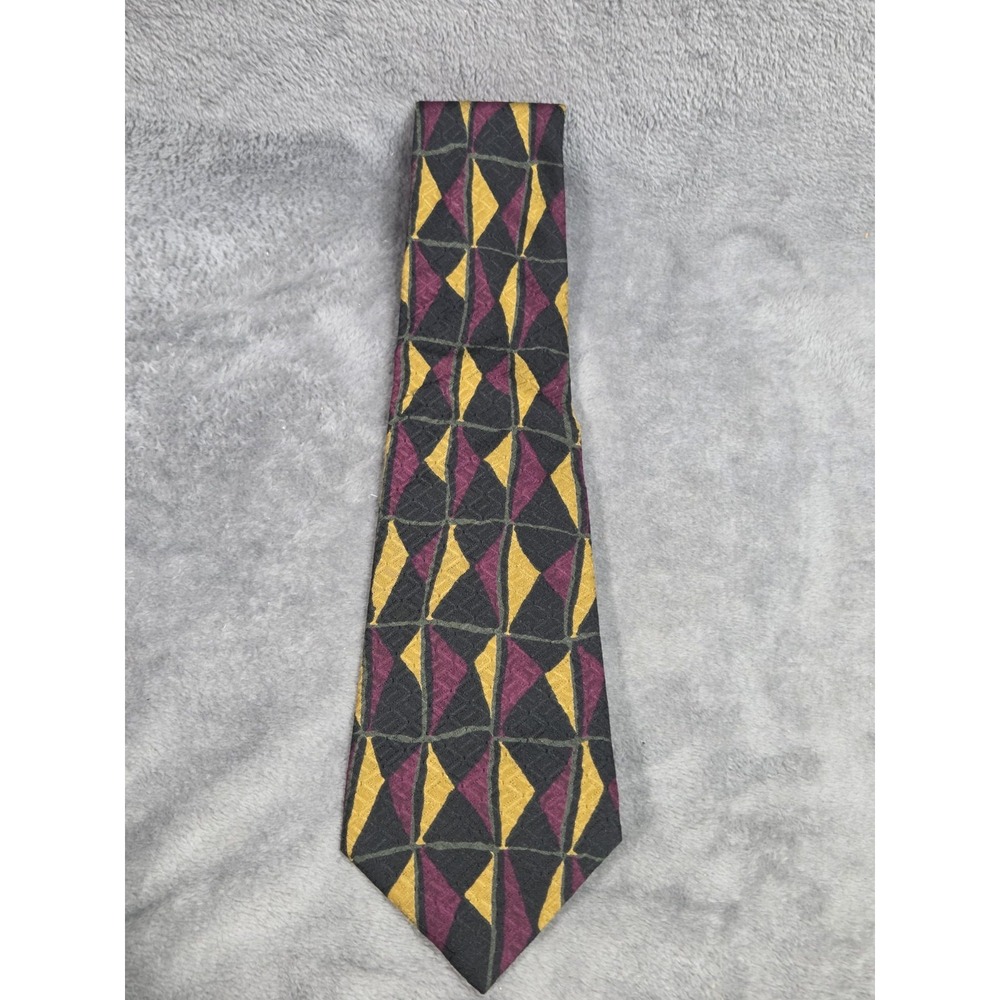 Mens Silk Tie Barbara Blank Hipster Necktie‎ Abstract Design Geometric